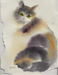 Paint watercolors in small groups and parties 